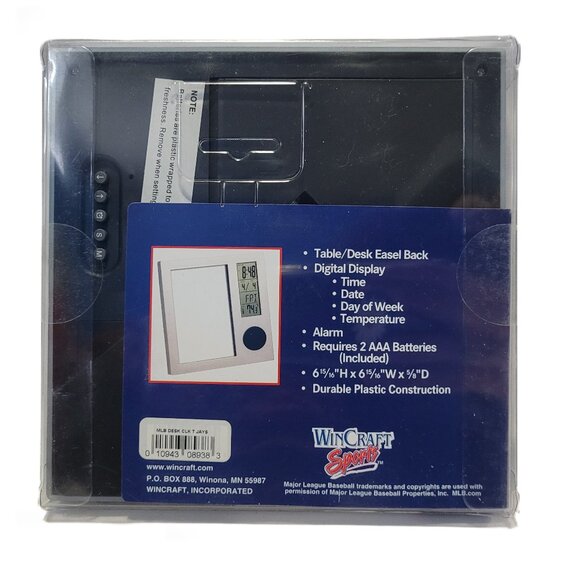 MLB Toronto Blue Jays Vintage Logo Team Desk Clock - Picture 3 of 4